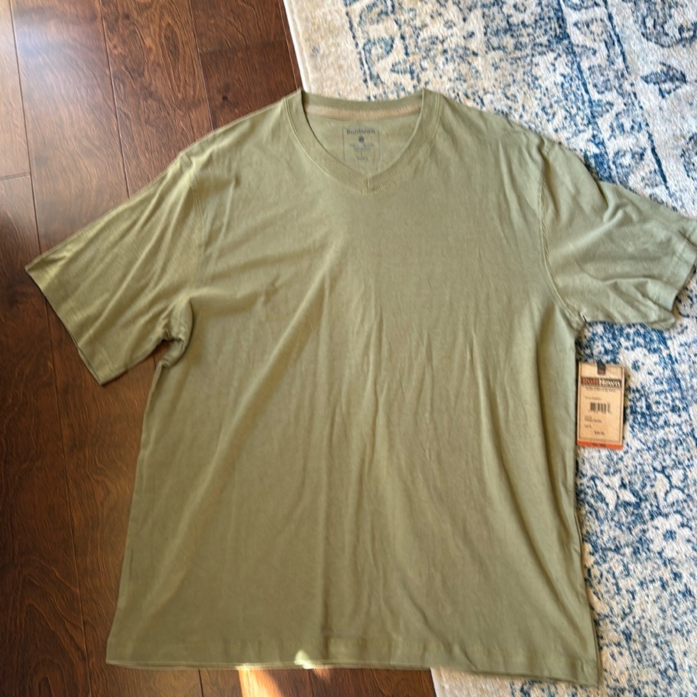 Ruff Hewn olive green shirt sz large
